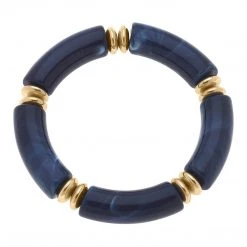 Canvas Jewelry Canvas Lelani Navy Resin Bracelet