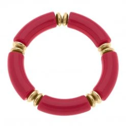 Canvas Jewelry Canvas Lelani Fuchsia Resin Bracelet