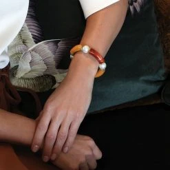 Canvas Jewelry Canvas Lelani Rusty Caramel Resin Bracelet