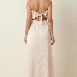 Purple Door Boutique Whimsical Nights Champagne Maxi Dress