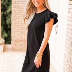 Purple Door Boutique Ladies' Sassy Girl Black Dress