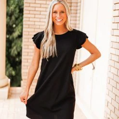 Purple Door Boutique Ladies' Sassy Girl Black Dress