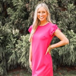 Purple Door Boutique Sassy Girl Hot Pink Dress New Arrivals