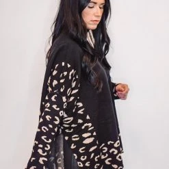 The Purple Door Boutique Leopard Print Love Black Sweater New Arrivals