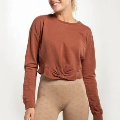 Mono B Athleisure Ladies' Mono B Copper Twist Top