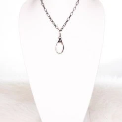 Purple Door Boutique Jewelry Crystal Teardrop Chain Necklace