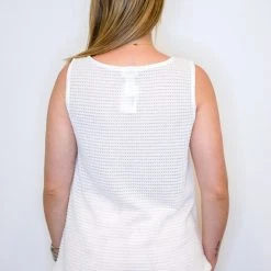 Purple Door Boutique Pink Colorblock Waffle Knit Top