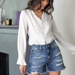 Kan Can Jeans New Arrivals Kan Can High Rise Girlfriend Shorts