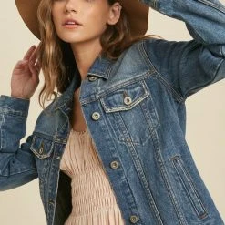 Purple Door Boutique The Classic Blue Denim Jacket