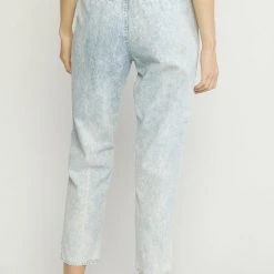 Purple Door Boutique Distressed Denim Light Blue Joggers New Arrivals
