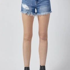 Purple Door Boutique New Arrivals Backroad Life Dark Denim Shorts