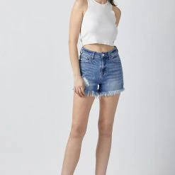 Purple Door Boutique New Arrivals Backroad Life Dark Denim Shorts