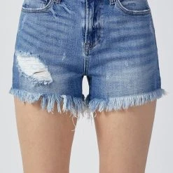 Purple Door Boutique New Arrivals Backroad Life Dark Denim Shorts