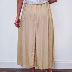 Purple Door Boutique Timeless Impression Taupe Maxi Skirt New Arrivals
