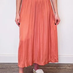 Purple Door Boutique Timeless Impression Rosewood Maxi Skirt