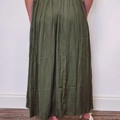 Purple Door Boutique Timeless Impression Olive Maxi Skirt