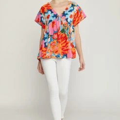 Purple Door Boutique Pink Floral Perfection Babydoll Top New Arrivals