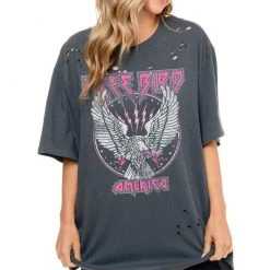 Purple Door Boutique Slate Free Bird America Tee New Arrivals