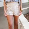 Purple Door Boutique Colorblock Beige Dolphin Shorts New Arrivals