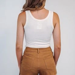 Purple Door Boutique Here's The Scoop Ivory Tank Ladies'