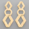 Purple Door Boutique Jewelry Rhombus Chain Drop Earrings