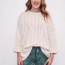 The Purple Door Boutique Unforgettable Love Ivory Sweater New Arrivals