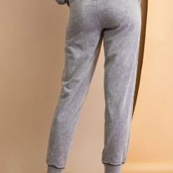 Purple Door Boutique New Arrivals Stars Ash Grey Terry Joggers