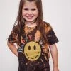 Pink Armadillos New Arrivals Youth Happy Vibes Smiley Face Tee