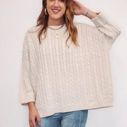 The Purple Door Boutique Unforgettable Love Ivory Sweater New Arrivals
