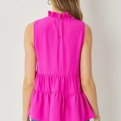 Purple Door Boutique Wishful Delight Pink Tiered Top New Arrivals