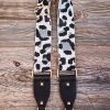 Purple Door Boutique Grey Leopard Print Guitar Straps Accessories/Gifts