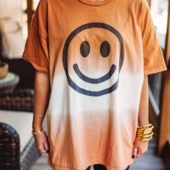 Distressed Vintage Couture My Tan Smile Graphic Tee