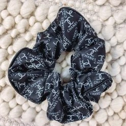 Purple Door Boutique Accessories/Gifts CC Black And White Scrunchie