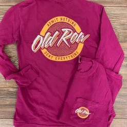 Old Row Circle Logo Berry T Shirt