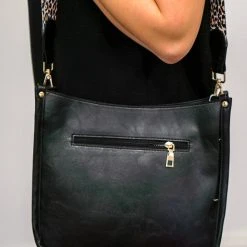 Purple Door Boutique Lanna Black Crossbody Bag Purses/Totes