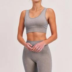 Mono B Athleisure Mono B Meeting Goals Sage Sports Bra Ladies'