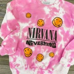 Ladies' Distressed Vintage Couture Nirvana Sweatshirt