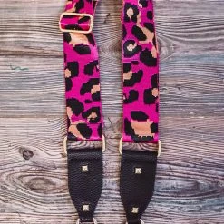 Purple Door Boutique Pink Leopard Print Guitar Straps Accessories/Gifts