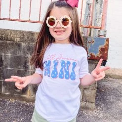 Purple Door Boutique Youth All American Mini Graphic Tee Graphic Tees