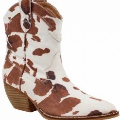 Purple Door Boutique Western Styles Western Babe Cow Print Cowgirl Boots