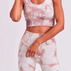 Mono B Athleisure Mono B Mocha Tie Dye Sports Bra