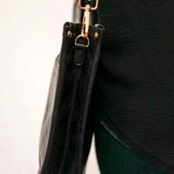 Purple Door Boutique Lanna Black Crossbody Bag Purses/Totes