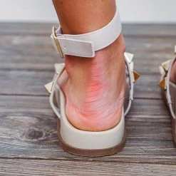 Shu Shop Dilsia Bone Studded Sandals Summer SALE