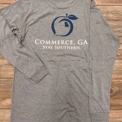Peach State Pride Commerce, GA Grey T Shirt T-Shirts