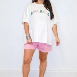 Purple Door Boutique America Patch Graphic Tee