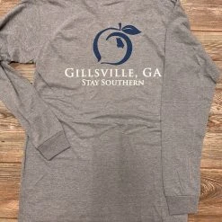 Peach State Pride Gillsville, GA Grey T Shirt