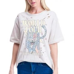 Purple Door Boutique World Tour Cheetah Khaki Tee