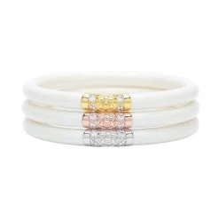 BuDha Girl BuDhaGirl Ivory Three Kings All Weather Bangles