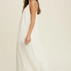 Purple Door Boutique New Arrivals Best Ivory Relaxed Fit Jumpsuit