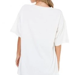 Purple Door Boutique New Arrivals Everyday Classic Ivory Distressed Tee